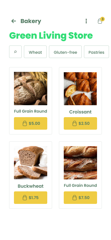 Card View – Products